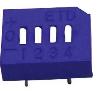Image of ETD 104E 4FOLD Tristate DIP Switch 4 way 25 mA
