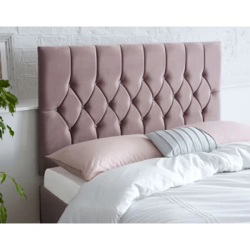 Image of Catherine Lansfield Boutique Headboard, Blush - Headboard Size Single (90x190)