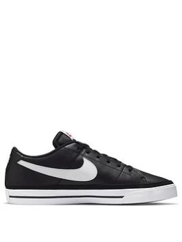 Image of Nike Court Legacy Leather - Black/White, Size 8, Men