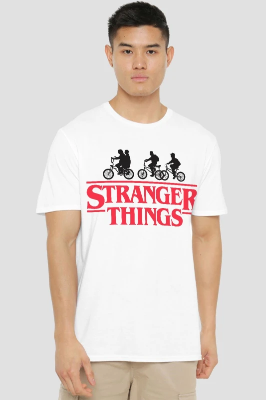 Image of Stranger Things T-Shirt - White White M
