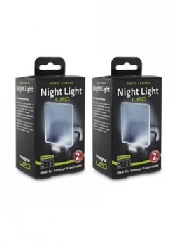 Image of Integral Auto Sensor Dusk to Dawn LED Night Light Plug In Pack of 2