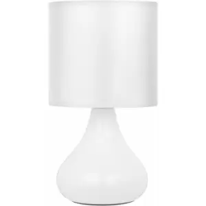 Image of Premier Housewares Bulbus White Ceramic Large Table Lamp
