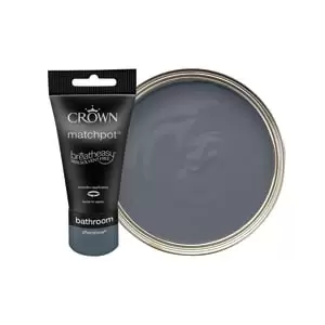 Image of Crown Easyclean Midsheen Emulsion Bathroom Paint - Aftershow Tester Pot - 40ml