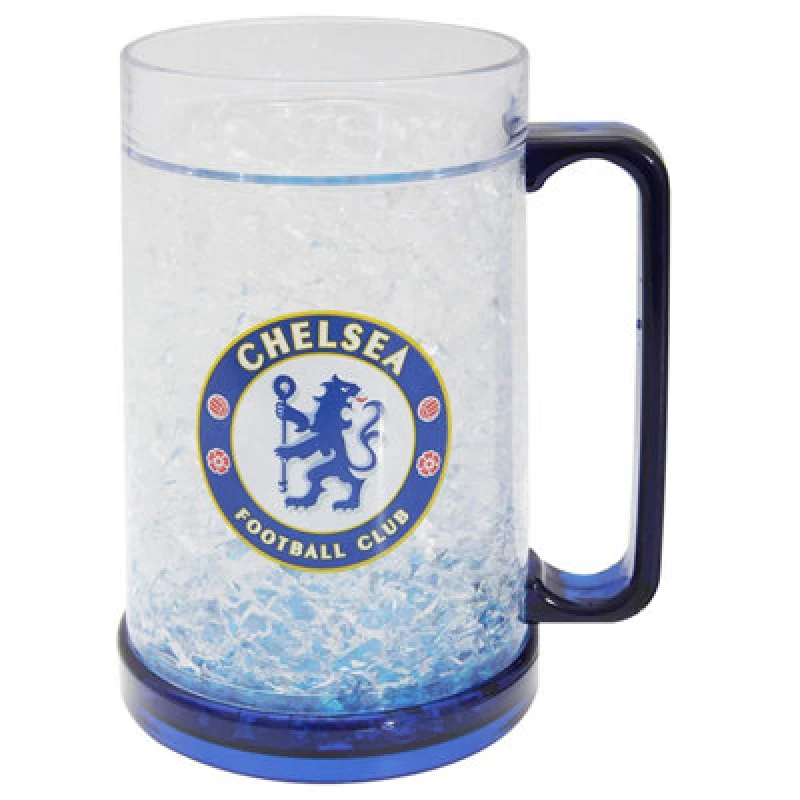 Image of Chelsea FC Chelsea FC Freezer Mug in Blue Blue One Size Unisex 5059000770111