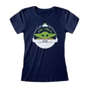 Image of Mandalorian - The Child Womens Medium T-Shirt - Navy