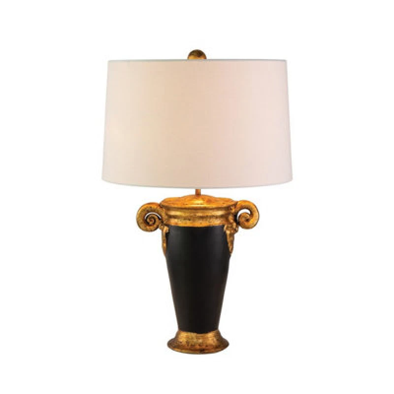 Image of Flambeau Flambeau Gallier Table Lamp - Black, Gold