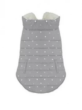 Image of Rosewood Grey Metallic Spot Gilet - Medium