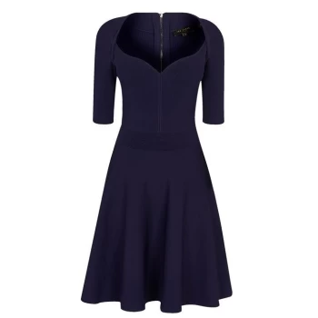 Image of Ted Baker Milly Sweat Heart Dress - Dk Navy