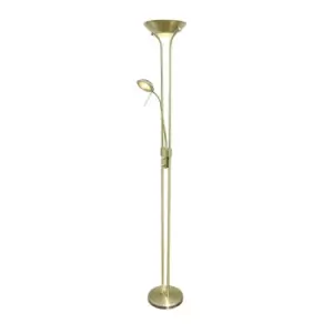 Image of Lampa LED Floor Lamp 18W+5W 3000K Antique Brass