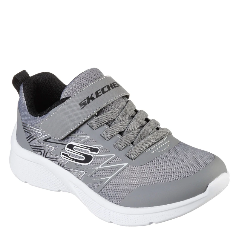 Image of Skechers Microspec T Runners Child Boys Grey/Black male C10 (27.5)