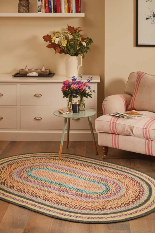 Image of Origin Jute Extra Colourful Oval 160X230 Multi