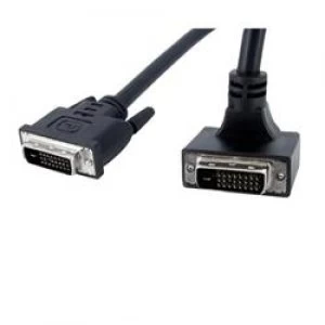 Image of StarTech.com 6ft 90 Degree Down Angled Dual Link DVI-D Monitor Cable - M/M