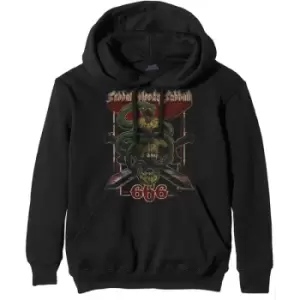 Image of Black Sabbath - Bloody Sabbath 666 Mens Small Pullover Hoodie - Black