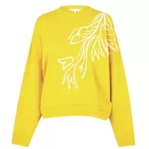 Image of Ted Baker Vindiey Graphic Sweater Womens - Yellow