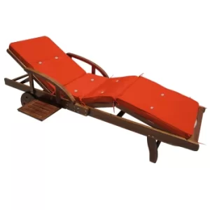 Image of Sun Lounger Cushion Tami Sun Orange 195x55x5cm