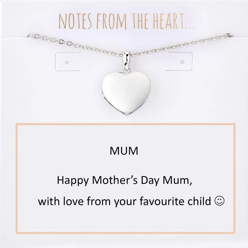 Image of Notes From The Heart NFTH - MUM Message Pendant Silver unisex One Size
