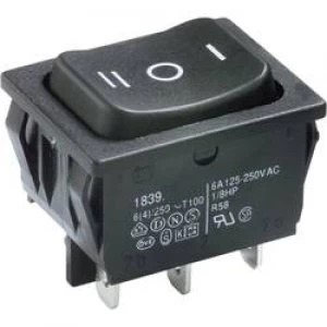 Image of Toggle switch 250 V AC 6 A 2 x OnOffOn Marquardt