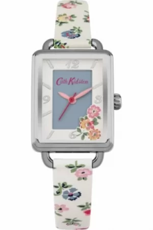 Image of Ladies Cath Kidston Linen Sprig Cream Strap Watch CKL019CS