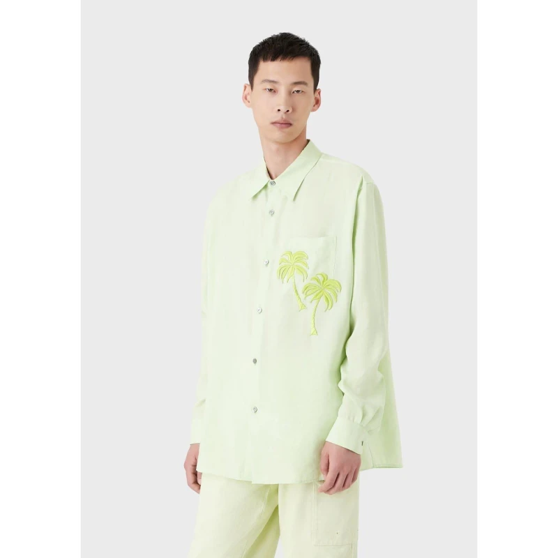 Image of Emporio Armani Shirt Green male 16