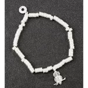 Image of Country Owl Silver Plated Bracelet