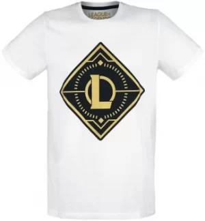 Image of League Of Legends Logo T-Shirt white
