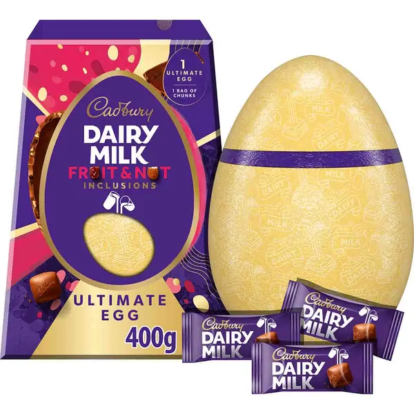 Image of Cadbury Gifts Direct Dairy Milk Ultimate Fruit & Nut Easter Egg (400g) 4307184