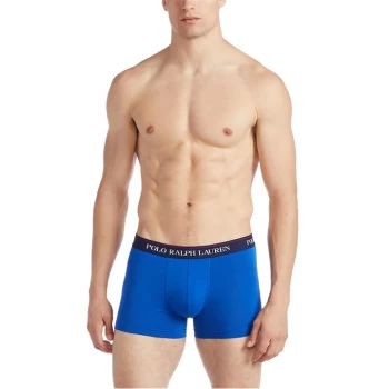 Image of Polo Ralph Lauren 3 Pack Logo Trunks - Blue/Red/AOP