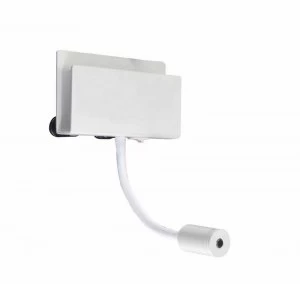 Image of Wall Light Rectangular 2 x 3W LED 3000K, 470lm, Switched White