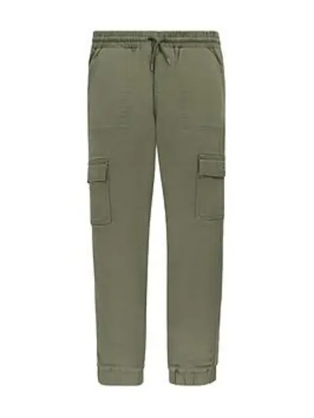 Image of Kids Relaxed Dobby Cargo Jogger - Green