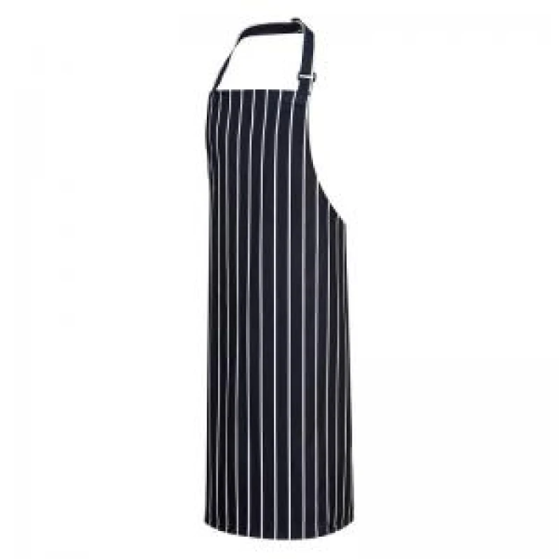 Image of Portwest Butchers Apron S839NWR Colour: Navy / White