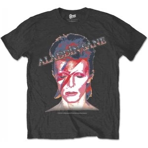 Image of David Bowie Aladdin Sane Mens X-Large T-Shirt - Black