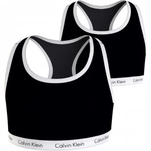 Image of Calvin Klein 2PK MC Line Bra - Black 0SB