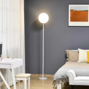 Image of Dimmable LED Adjustable Head Floor Lamp, white