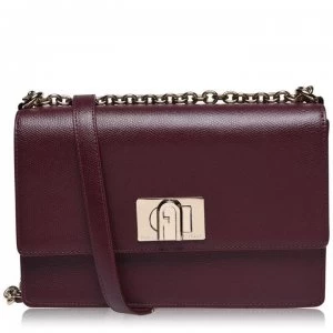 Image of Furla 1927 Shoulder Bag - BURGUNDY