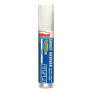 Image of Unibond Ice White Anti Mould Grout Reviver for Walls and Floors 15ml