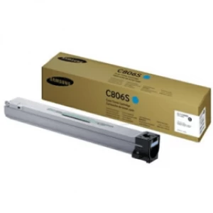 Image of Samsung CLT C806S Cyan Laser Toner Ink Cartridge HP SS553A