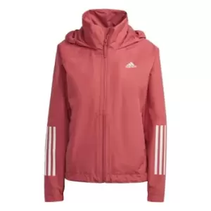 Image of adidas BSC 3-Stripes RAIN. RDY Jacket Womens - Red