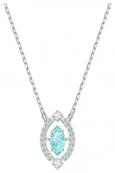 Image of Swarovski Sparkling Dance Rhodium Plated Necklace Jewellery