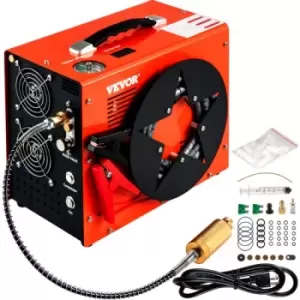 Image of VEVOR PCP Air Compressor, 350W 2700 RPM Portable Diving Compressor, 4500 Psi High Pressure w/8mm Quick Connector & Built-in Cooling Fan, 1.5L Tank Aut