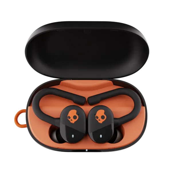 Image of Skullcandy Push Play True Wireless In-Ear Headphones - Black / Orange