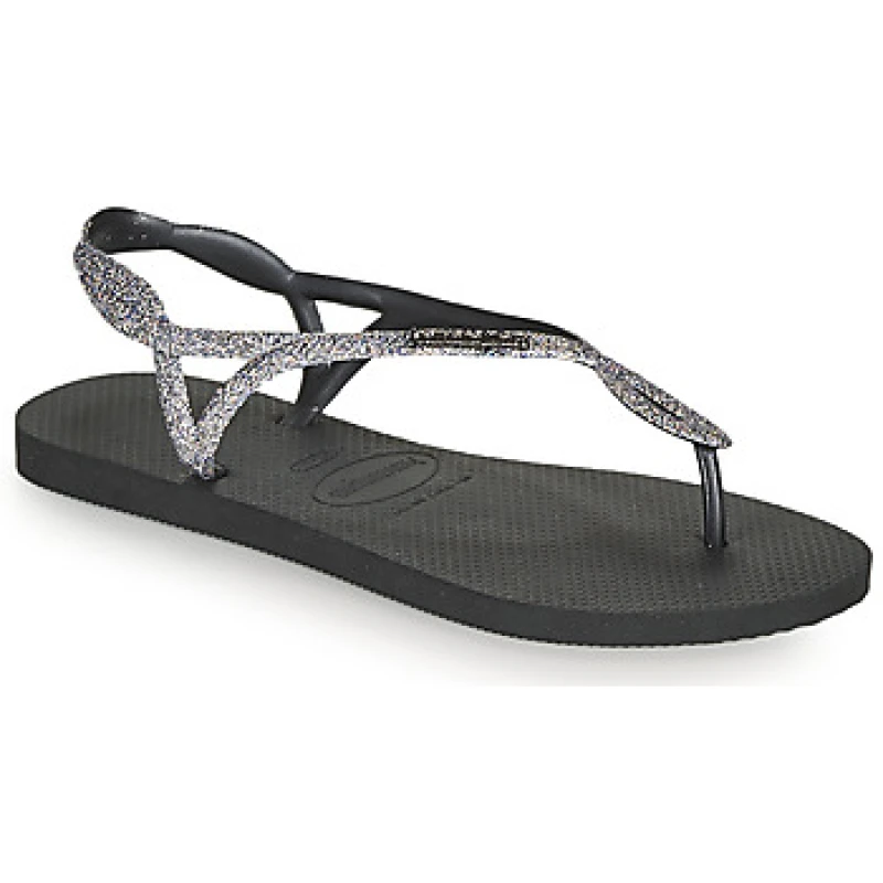 Image of Havaianas Luna Premium Glitter Sandal Black female