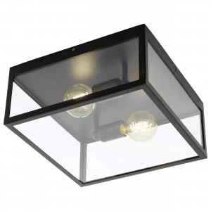 Image of EGLO ES/E27 Chaterhouse 2 x Ceiling Light IP20 - 49392
