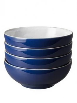Image of Denby Elements Dark Blue Cereal Bowls ; Set Of 4