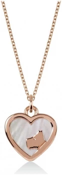 Image of Radley London Pearl Stone-Set Ladies Rose Gold Necklace