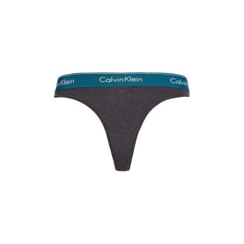 Image of Calvin Klein Cotton Thong - VIJ Charcoal