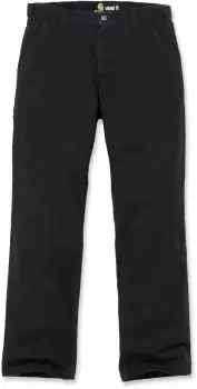 Image of Carhartt Rugged Flex Rigby Dungaree Pants, black, Size 32, black, Size 32