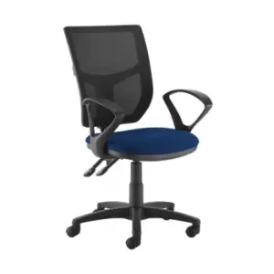 Image of Dams MTO Altino 2 Lever High Mesh Back Operators Chair with Fixed Arms - Blue