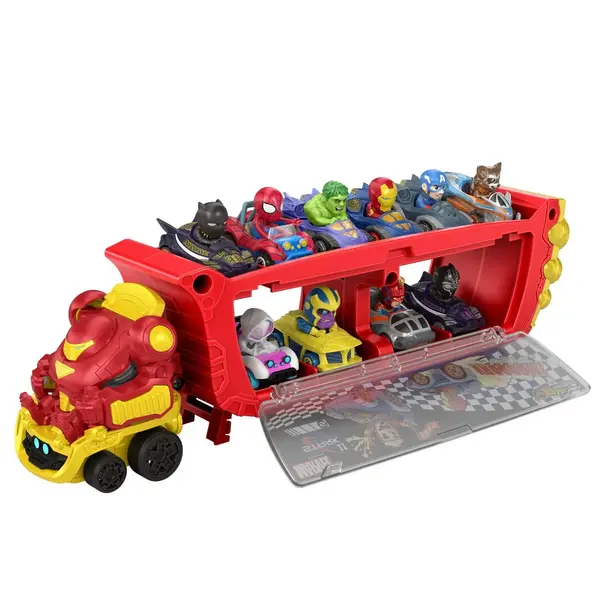 Image of Hot Wheels RacerVerse Iron Man's Hulkbuster Hauler