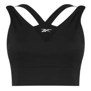 Image of Reebok Logo Sports Bra Womens - Black