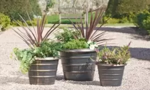 Image of Set of Three Beehive Planters
